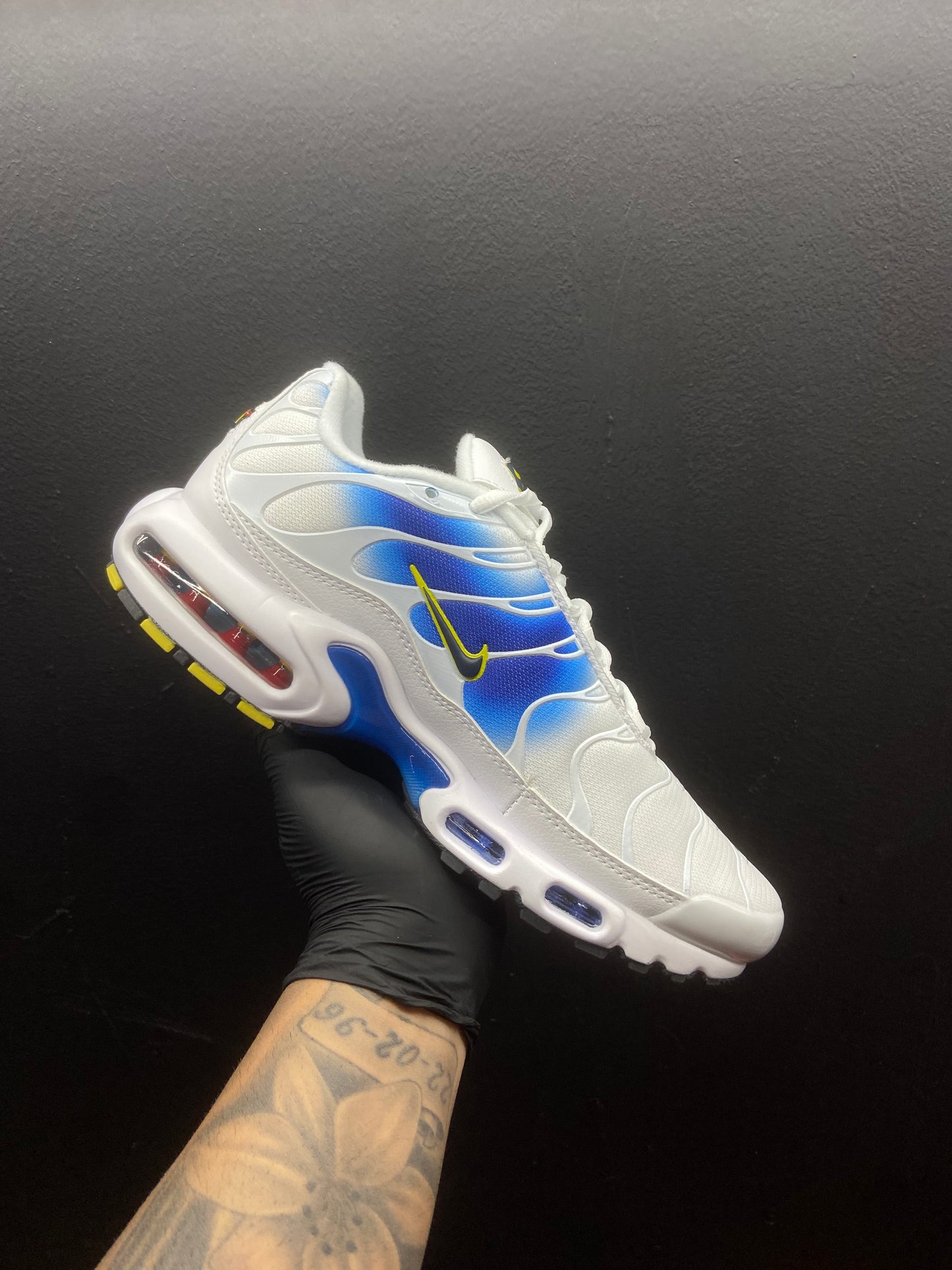 Air max Tn white blue