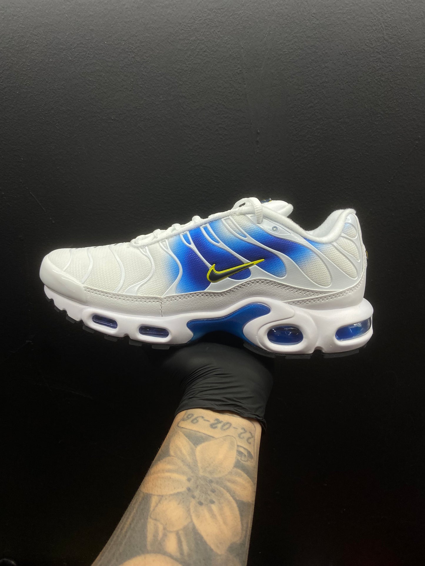Air max Tn white blue