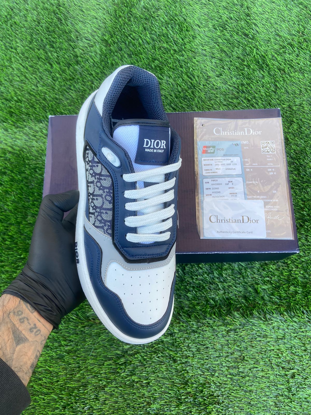 Dior Blue/White Low top sneakers